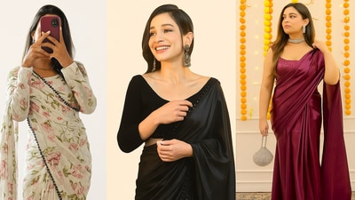 Fast drape, full glam: Ready-to-wear sarees that make dressing up effortless (AI) Fast drape, full glam: Ready-to-wear sarees that make dressing up effortless (AI)