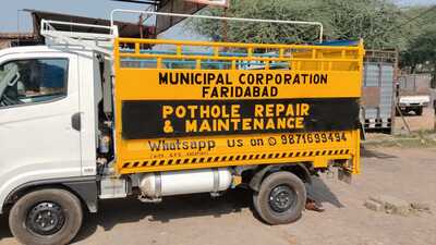 Fully funded by MCF, the vans operate under executive engineer Nitin Kadian to deliver quick, traffic-free road maintenance. (HT) Fully funded by MCF, the vans operate under executive engineer Nitin Kadian to deliver quick, traffic-free road maintenance. (HT)