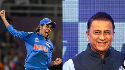 Jemimah Rodrigues reacts to Sunil Gavaskar’s special request after India’s World Cup triumph. (HT and PTI Images) Jemimah Rodrigues reacts to Sunil Gavaskar’s special request after India’s World Cup triumph. (HT and PTI Images)