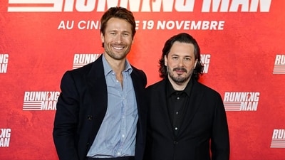 Glen Powell and Edgar Wright at the special screening of The Running Man in Paris. (X/runningmanmovie) Glen Powell and Edgar Wright at the special screening of The Running Man in Paris. (X/runningmanmovie)