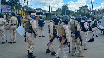 The bodies of the insurgents have been moved to Churachandpur district hospital. (PTI) The bodies of the insurgents have been moved to Churachandpur district hospital. (PTI)