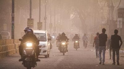 Visibility levels in Delhi-NCR ranged between 2,100 metres at 4.30am and 4,000 metres at 3.30pm, said IMD. (PTI) Visibility levels in Delhi-NCR ranged between 2,100 metres at 4.30am and 4,000 metres at 3.30pm, said IMD. (PTI)