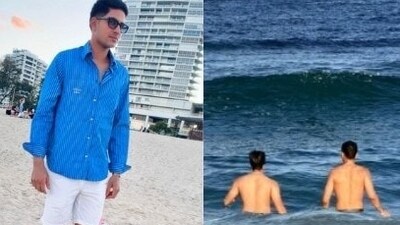 Abhishek Sharma and Shubman Gill enjoyed a day at the beach in Australia's Queensland Abhishek Sharma and Shubman Gill enjoyed a day at the beach in Australia's Queensland