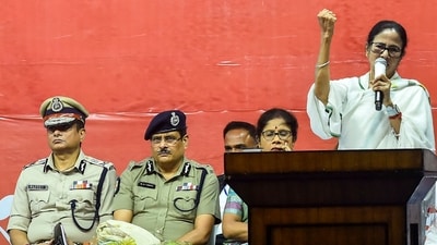 West Bengal chief minister Mamata Banerjee addresses a gathering (PTI/File)