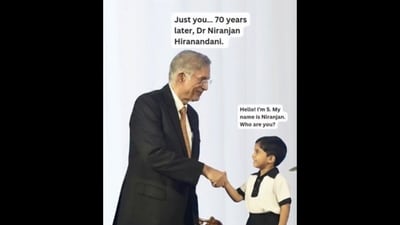 The video has gone viral, with many praising it for its inspiring message. (Instagram/@n_hiranandani)