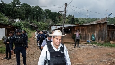 Mayor Carlos Manzo, who took a hands-on approach to law enforcement, patrolling the outskirts of Uruapan, Mexico, last month. Mayor Carlos Manzo, who took a hands-on approach to law enforcement, patrolling the outskirts of Uruapan, Mexico, last month.