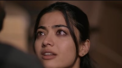 Rashmika Mandanna's still from The Girlfriend trailer. (YouTube/Geetha Arts) Rashmika Mandanna's still from The Girlfriend trailer. (YouTube/Geetha Arts)