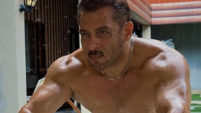 Salman Khan shows off his ripped physique in a new photo. Salman Khan shows off his ripped physique in a new photo.