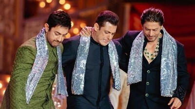 Bollywood actors Salman Khan, Shah Rukh Khan and Aamir Khan perform during the pre-wedding festivities of Anant Ambani and Radhika Merchant. (ANI) Bollywood actors Salman Khan, Shah Rukh Khan and Aamir Khan perform during the pre-wedding festivities of Anant Ambani and Radhika Merchant. (ANI)