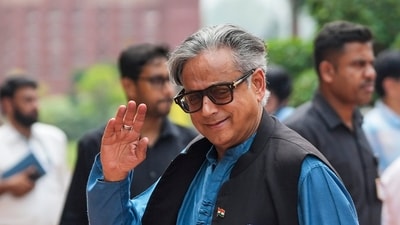 Congress MP Shashi Tharoor during the Monsoon session of Parliament (PTI/File) Congress MP Shashi Tharoor during the Monsoon session of Parliament (PTI/File)