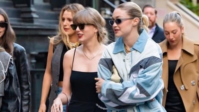 Taylor Swift and Gigi Hadid, friends since 2014, enjoyed dinner in New York City, showcasing their coordinated outfits. (file pic) Taylor Swift and Gigi Hadid, friends since 2014, enjoyed dinner in New York City, showcasing their coordinated outfits. (file pic)