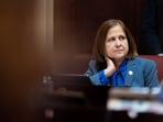 Democratic Lt. Gov candidate and Sen. Ghazala Hashmi, D-Chesterfield, attends a special legislative session