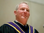 FILE - Pennsylvania Supreme Court Justice Kevin Dougherty speaks at his swearing in ceremony at the National Constitution Center in Philadelphia, Jan. 5, 2016.