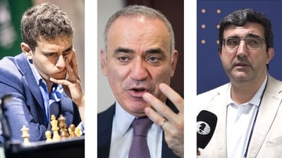 Garry Kasparov slammed Vladimir Kramnik after Daniel Naroditsky's death. Garry Kasparov slammed Vladimir Kramnik after Daniel Naroditsky's death.