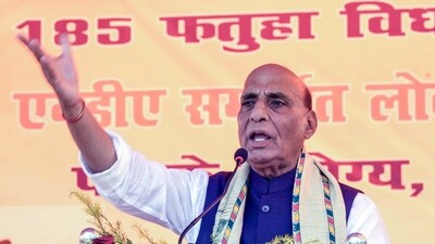 "Our army soldiers have only one religion. That religion is 'Sainya Dharma'," Rajnath said (ANI) "Our army soldiers have only one religion. That religion is 'Sainya Dharma'," Rajnath said (ANI)