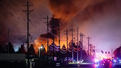 Plumes of smoke rise from the area of a UPS cargo plane crash at Louisville Muhammad Ali International Airport, on Tuesday, Nov. 4, 2025, in Louisville, Ky. (AP) Plumes of smoke rise from the area of a UPS cargo plane crash at Louisville Muhammad Ali International Airport, on Tuesday, Nov. 4, 2025, in Louisville, Ky. (AP)