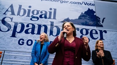 Former Representative Abigail Spanberger, Democratic gubernatorial candidate for Virginia (Bloomberg)