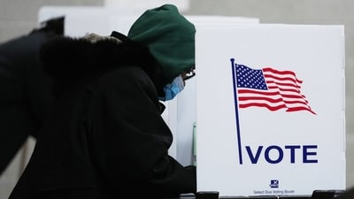 Voters fill out their ballot on Election Day, Tuesday, Nov. 4, 2025, in Detroit. (AP Photo/Paul Sancya) (AP) Voters fill out their ballot on Election Day, Tuesday, Nov. 4, 2025, in Detroit. (AP Photo/Paul Sancya) (AP)