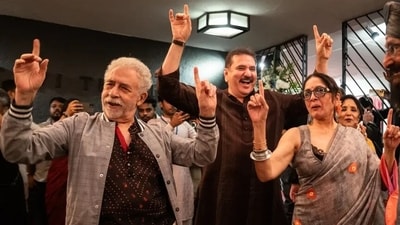 Naseeruddin Shah, Feroz Khan, and Neena Gupta at the Prithvi Festival 2025. Naseeruddin Shah, Feroz Khan, and Neena Gupta at the Prithvi Festival 2025.