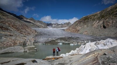 Switzerland's glaciers, which are disproportionately impacted by climate change, have shed a quarter of their mass in the past decade alone. (AFP) Switzerland's glaciers, which are disproportionately impacted by climate change, have shed a quarter of their mass in the past decade alone. (AFP)