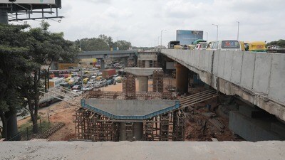 బెంగళూరు ఎయిర్‌పోర్ట్‌‌కు ప్రయాణం: హెబ్బాల్ ఫ్లైఓవర్ లూప్ పనులు త్వరలో పూర్తి (X/@BDAOfficialGok)