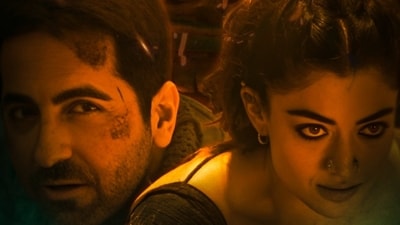 Thamma box office collection day 16: Ayushmann Khurrana Rashmika Mandanna in a poster of Thamma. Thamma box office collection day 16: Ayushmann Khurrana Rashmika Mandanna in a poster of Thamma.