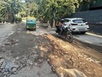 An MCG official said that multiple tenders have been floated for different categories of roads in the sector. (Parveen Kumar/HT)