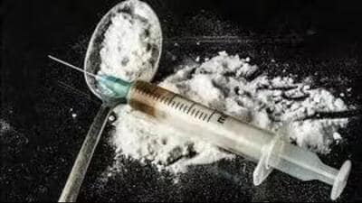 As much as 650-gm ganja, 105 intoxicating tablets and 18-gm heroin were seized during the operation, police said. (HT Photo)