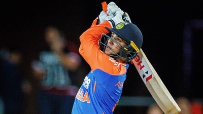 Abhishek Sharma scored 28 runs off 21 balls but he struggled to get into his rhytm and eventually got caught by Adam Zampa. (AFP) Abhishek Sharma scored 28 runs off 21 balls but he struggled to get into his rhytm and eventually got caught by Adam Zampa. (AFP)
