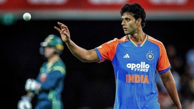 India's Shivam Dube prepares to bowl during the fourth Twenty20 international against Australia (AFP) India's Shivam Dube prepares to bowl during the fourth Twenty20 international against Australia (AFP)