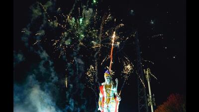 Fireworks marked the celebration of Diwali at the Hindu Heritage Centre in Mississauga, Canada last month. (Credit: Hindu Heritage Centre) Fireworks marked the celebration of Diwali at the Hindu Heritage Centre in Mississauga, Canada last month. (Credit: Hindu Heritage Centre)
