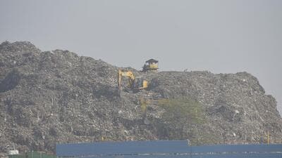 Ghaziabad city has a daily, officially estimated, solid waste generation of about 1,400-1,500 metric tonnes. (Sakib Ali/HT Photo)