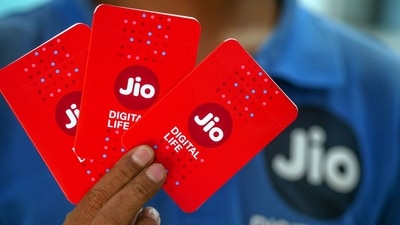 Mobile sim card packets for Jio Platforms Ltd., a unit of Reliance Industries Ltd., in Mumbai, India, on Saturday, April 20, 2024. (Bloomberg) Mobile sim card packets for Jio Platforms Ltd., a unit of Reliance Industries Ltd., in Mumbai, India, on Saturday, April 20, 2024. (Bloomberg)