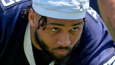Marshawn Kneeland, a Dallas Cowboys defensive end, credited his family, especially his mother, for their unwavering support throughout his journey from college athlete to professional player. (AP Photo/Ryan Sun, File) (AP) Marshawn Kneeland, a Dallas Cowboys defensive end, credited his family, especially his mother, for their unwavering support throughout his journey from college athlete to professional player. (AP Photo/Ryan Sun, File) (AP)