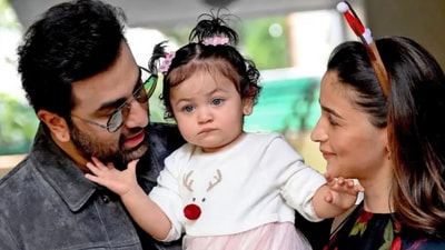 Raha Kapoor with parents Ranbir Kapoor and Alia Bhatt Raha Kapoor with parents Ranbir Kapoor and Alia Bhatt