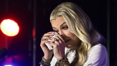 Erika Kirk, Charlie Kirk's widow, speaks during a Turning Point USA where US Vice President JD Vance is expected, at the University of Mississippi, in Oxford, Mississippi. (AFP) Erika Kirk, Charlie Kirk's widow, speaks during a Turning Point USA where US Vice President JD Vance is expected, at the University of Mississippi, in Oxford, Mississippi. (AFP)