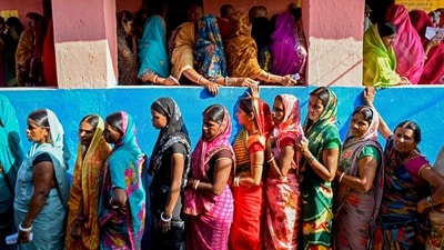 According to the voter turnout data released by the Election Commission of India (ECI), the voter turnout in all these ACs combined is 64.66%. (AFP) According to the voter turnout data released by the Election Commission of India (ECI), the voter turnout in all these ACs combined is 64.66%. (AFP)