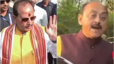 A heated exchange took place between Bihar deputy CM Vijay Sinha (L) and RJD MLC Vijay Kumar. A heated exchange took place between Bihar deputy CM Vijay Sinha (L) and RJD MLC Vijay Kumar.