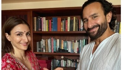 Soha Ali Khan praised Saif Ali Khan for always taking chances in his career. Soha Ali Khan praised Saif Ali Khan for always taking chances in his career.