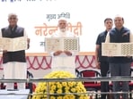 Prime Minister Narendra Modi during an event marking 150 years of the national song ‘Vande Mataram’, at the Indira Gandhi Indoor (IGI) Stadium, in New Delhi on Friday. Prime Minister Narendra Modi during an event marking 150 years of the national song ‘Vande Mataram’, at the Indira Gandhi Indoor (IGI) Stadium, in New Delhi on Friday.