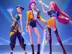 KPop Demon Hunters follows Rumi, Mira and Zoey, the members of a fictional K-pop group Huntr/x. KPop Demon Hunters follows Rumi, Mira and Zoey, the members of a fictional K-pop group Huntr/x.