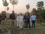 Land being earmarked for the relocation of Bharthapur residents. (HT) Land being earmarked for the relocation of Bharthapur residents. (HT)