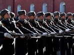 Russian honour guard soldiers of the Leningrad Military District Headquarters (AFP FILE)