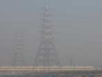 Smog was recorded until 9am, before visibility began to improve as the sun came out. (REUTERS)