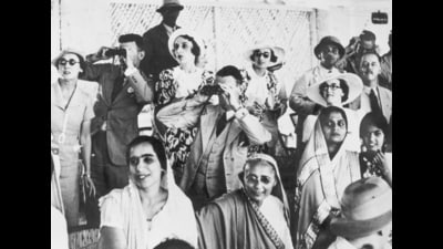 A group watching the Karachi Spring Race meeting on 27th April 1937. The event was considered the biggest social function of the year. (Getty Images) A group watching the Karachi Spring Race meeting on 27th April 1937. The event was considered the biggest social function of the year. (Getty Images)