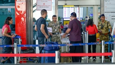 The incident occurred on October 28 when the passenger, identified as Fitz Patrick, a British citizen, arrived in Delhi from Bangkok. (RAJ K RAJ /HT PHOTO) The incident occurred on October 28 when the passenger, identified as Fitz Patrick, a British citizen, arrived in Delhi from Bangkok. (RAJ K RAJ /HT PHOTO)