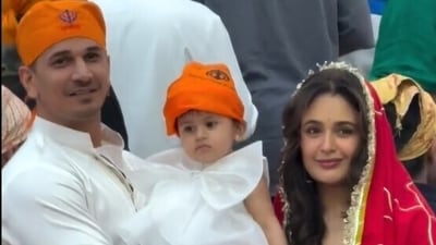 Prince Narula and Yuvika Chaudhary with daughter Ekleen, Prince Narula and Yuvika Chaudhary with daughter Ekleen,