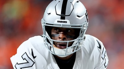 Las Vegas Raiders star Geno Smith in action against the Denver Broncos at Empower Field At Mile High on November 6. (Getty Images via AFP) Las Vegas Raiders star Geno Smith in action against the Denver Broncos at Empower Field At Mile High on November 6. (Getty Images via AFP)