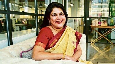 Nykaa's founder CEO Falguni Nayar. (HT)