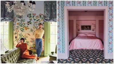 Former couple, Lily Allen and David Harbour, married in a Las Vegas wedding in 2020. In 2023, they gave a tour of their US home. (Pics: Architectural Digest) Former couple, Lily Allen and David Harbour, married in a Las Vegas wedding in 2020. In 2023, they gave a tour of their US home. (Pics: Architectural Digest)